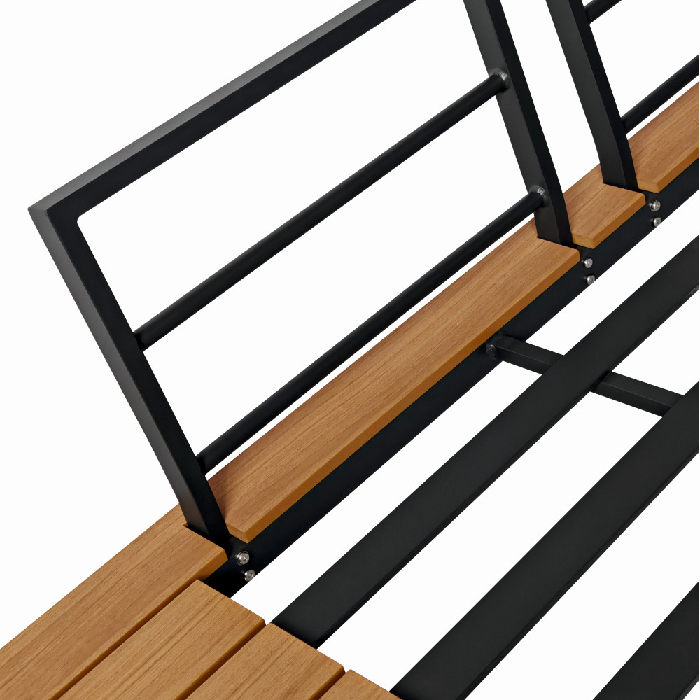 Set mobilier terasa/gradina premium din aluminiu si polywood KLUGMEISTER KJF4313, 4 piese (perne incluse), culoare gri [6]