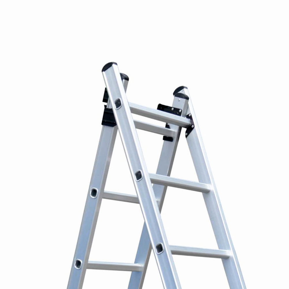 Scara combinata din aluminiu MESTERINO TOOLS JL-206-2X9, 4.3 metri, 2x9 trepte, greutate maxima 150 kg [2]