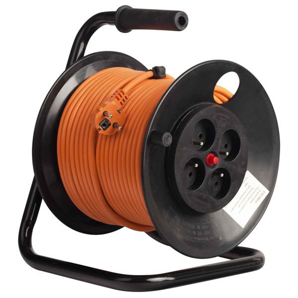Derulatoare si prelungitoare - Derulator 4 prize Schuko 230V, 16A, 25m, 3x2.5mm, IP20