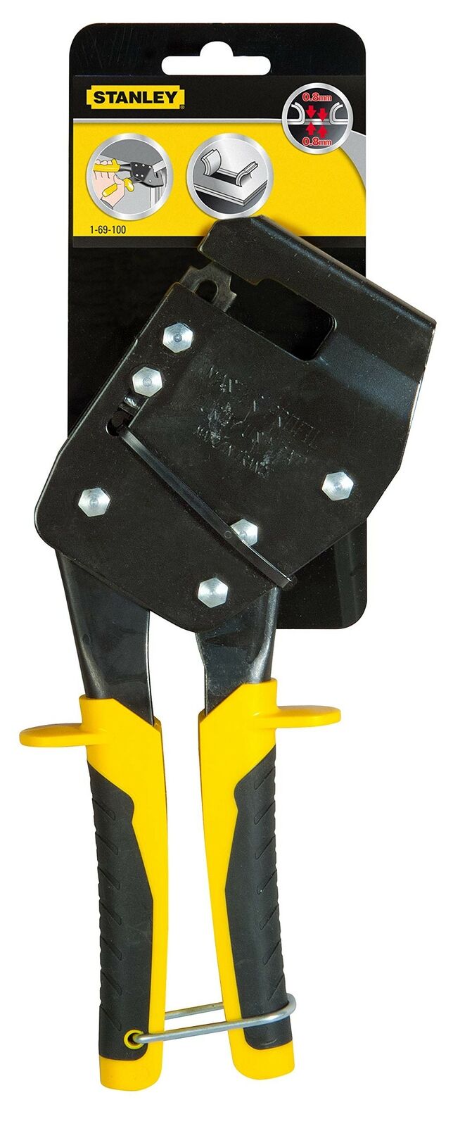 Clesti si patenti - Stanley 1-69-100 Cleste sertizat profile metalice 0.8mm