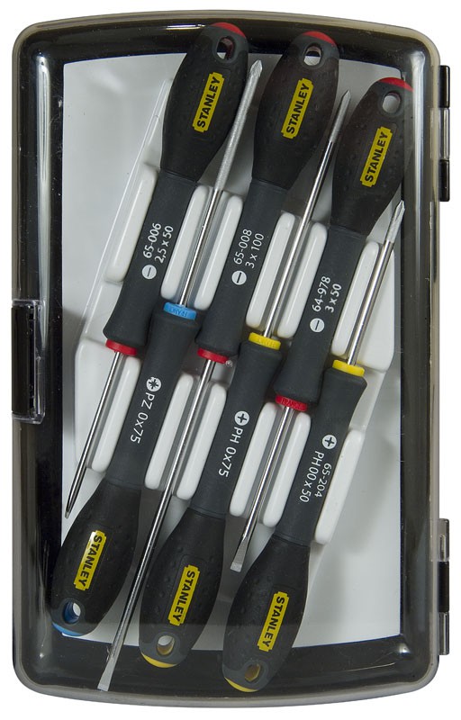 Surubelnite - Stanley 0-65-492 Set 6 surubelnite FATMAX precizie: dreapta, PZ, PH + cutie transport