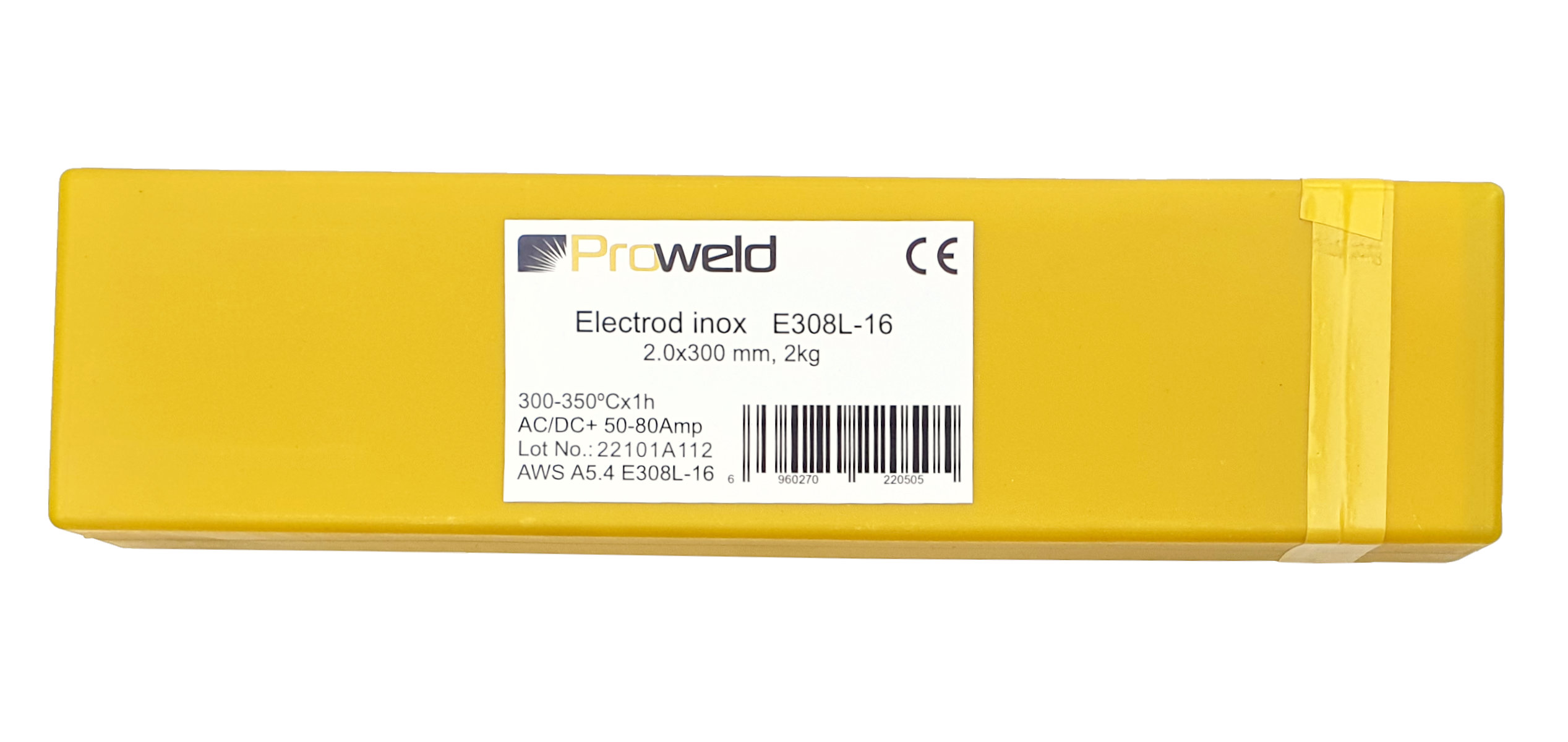 Sarma si electrozi - ProWELD E308L-16 electrod inox, 2.0x300mm, tub 2kg