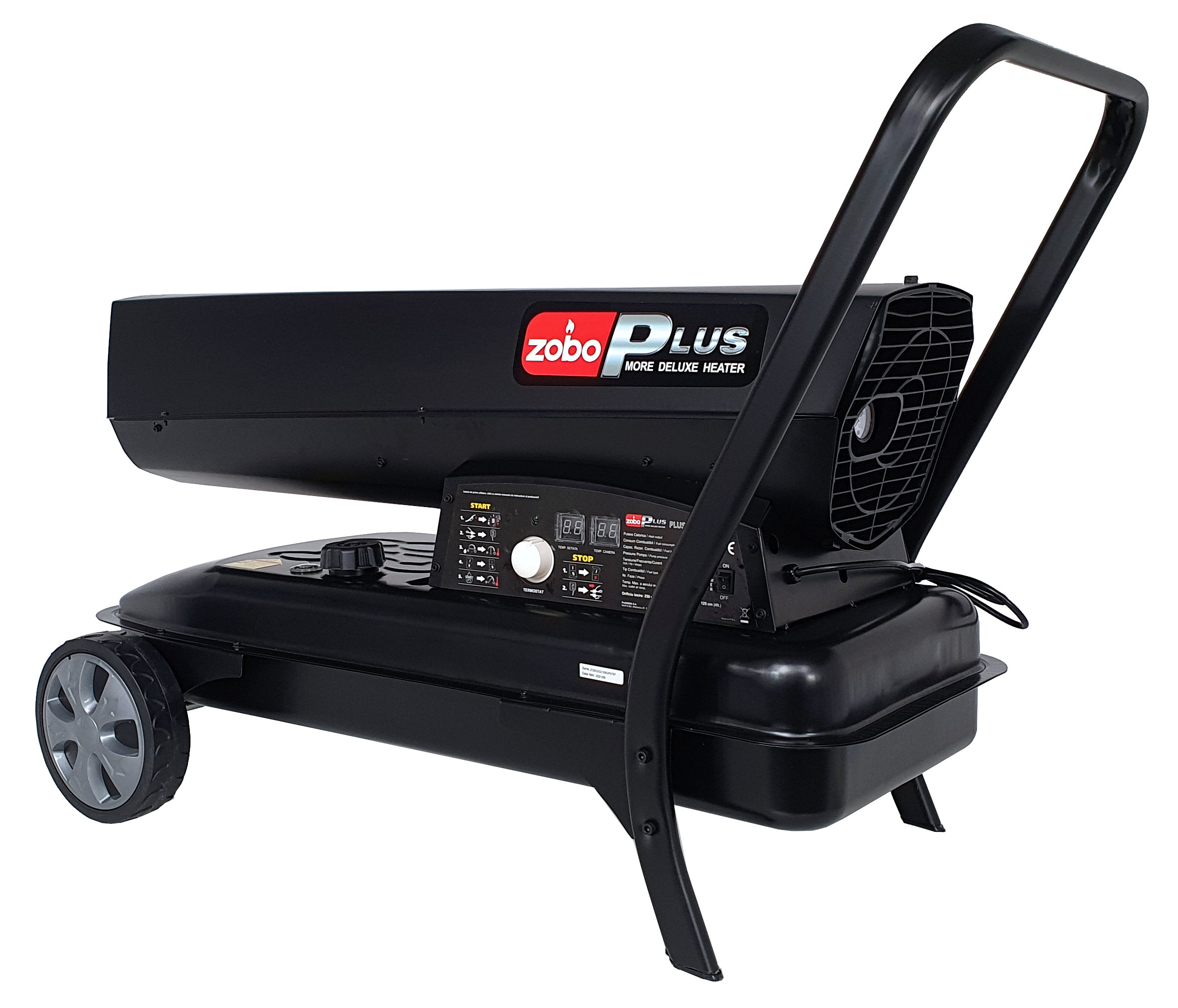 Tunuri de aer cald - Zobo PLUS-K180 Tun de aer cald, ardere directa, 51kW, 230V, 1060mc