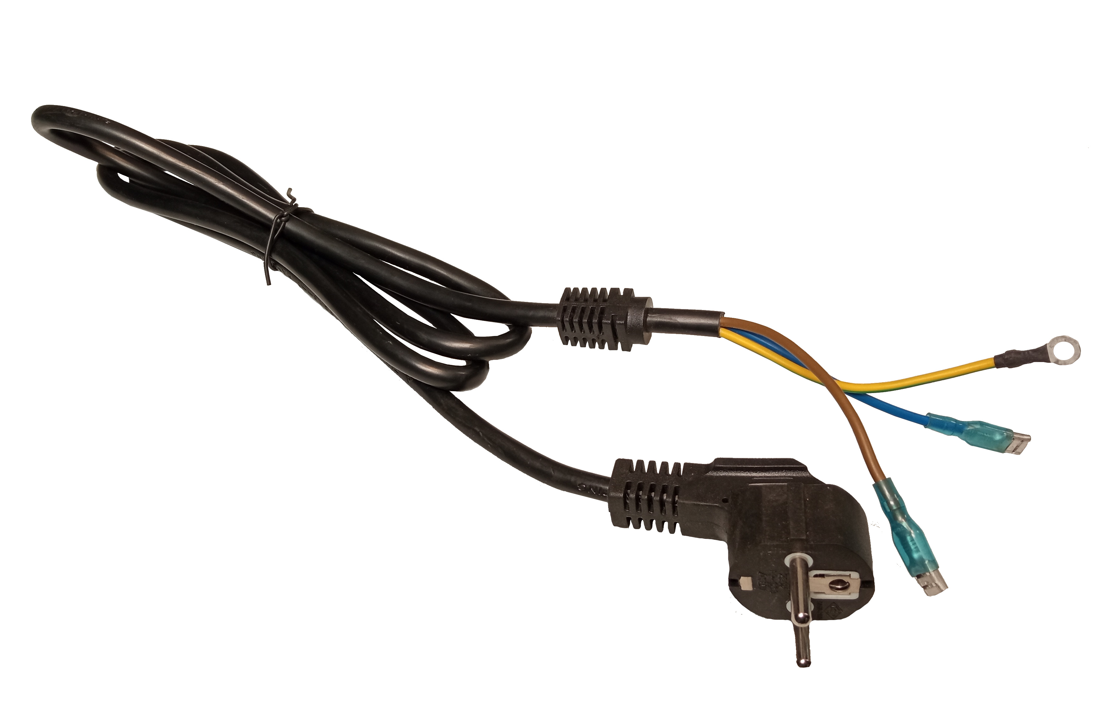 Cabluri electrice - Cablu alimentare MYYM 3x1.5mmp, 1.5m, stecher Schuko si manson de protectie