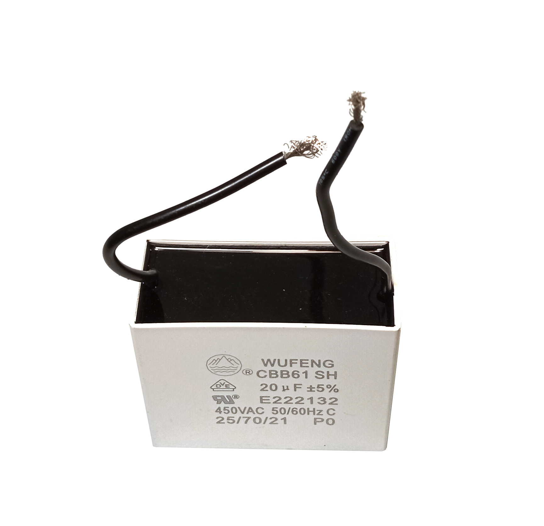 Componente pasive - Condensator pornire motor 20uF 450VAC, fire