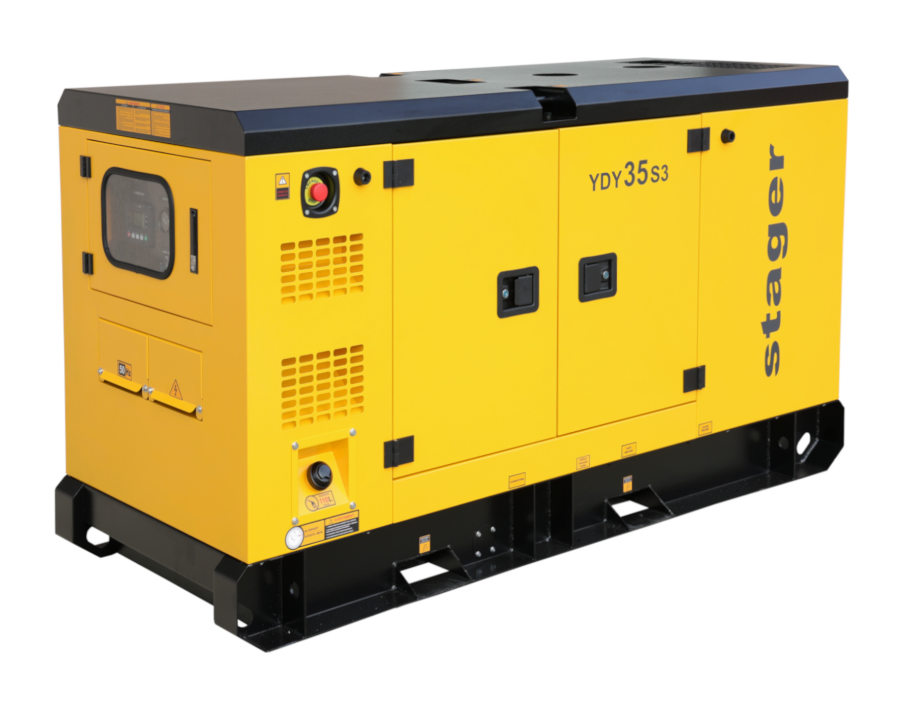 Generatoare industriale - Stager YDY35S3 Generator insonorizat 35kVA, 46A, 1500rpm, trifazat, diesel