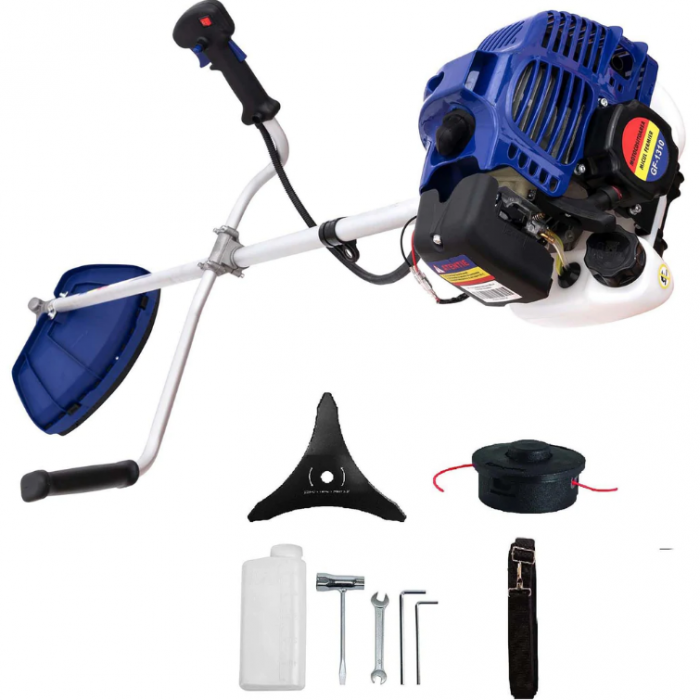 Set Motocoasa Micul Fermier GF-1310 3.4CP +Cap Cultivator + 2 sisteme taiere, model nou [5]
