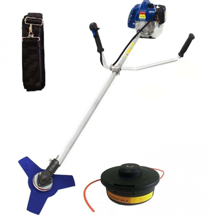 Set Motocoasa Micul Fermier GF-1310 3.4CP +Cap Cultivator + 2 sisteme taiere, model nou [7]