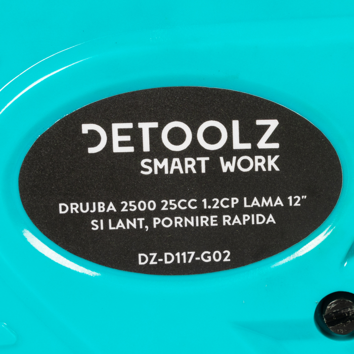 Drujba Detoolz 2500, 1.2CP, cu lama 12'' si lant, pornire rapida [13]