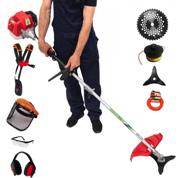 Set Motocoasa pliabila Micul Fermier CGS-430K, 4.76CP + Cultivator + Prasitoare + Cap drujba [2]
