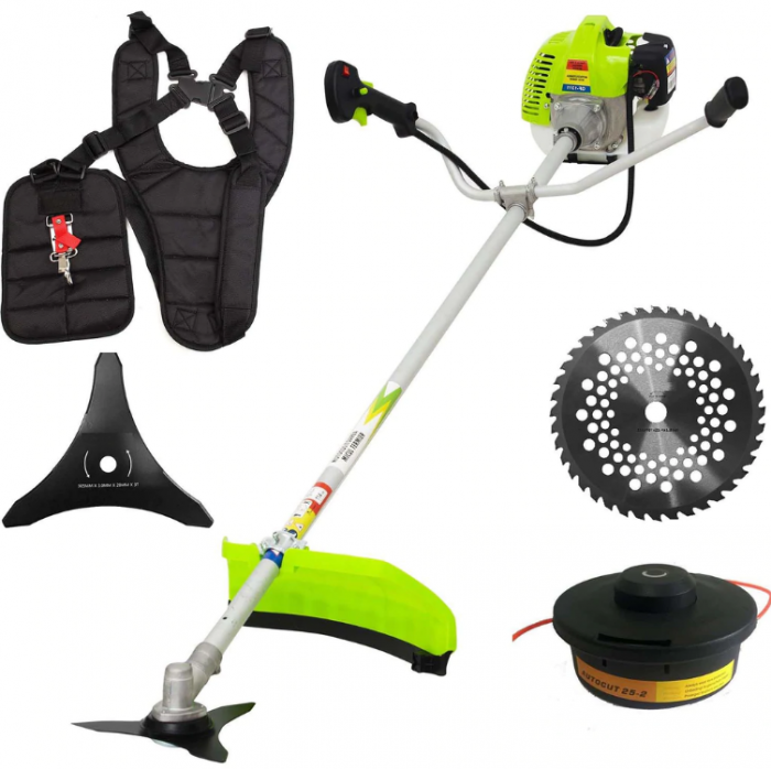 Set Motocoasa Micul Fermier GF-1311, 3.4CP + Cap prasitoare + 3 sisteme taiere, model nou [8]