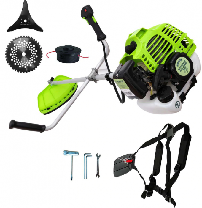 Set Motocoasa Micul Fermier GF-1311, 3.4CP + Cap cultivator + 3 Sisteme taiere, model nou [7]