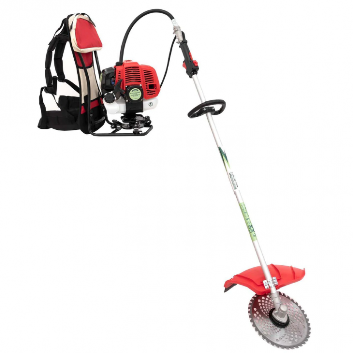 Set Motocoasa tip rucsac Micul Fermier BC430KF, 4.76CP, + Cultivator + Prasitoare + Cap drujba [14]