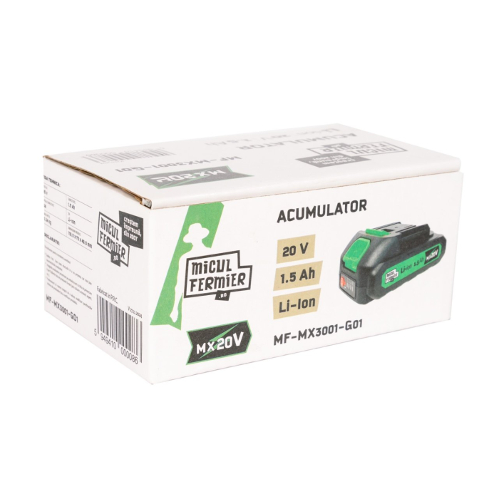 Acumulator Li-Ion Micul Fermier MF-MX3001-G01 – 20V, 1.5Ah, compact și performant [8]