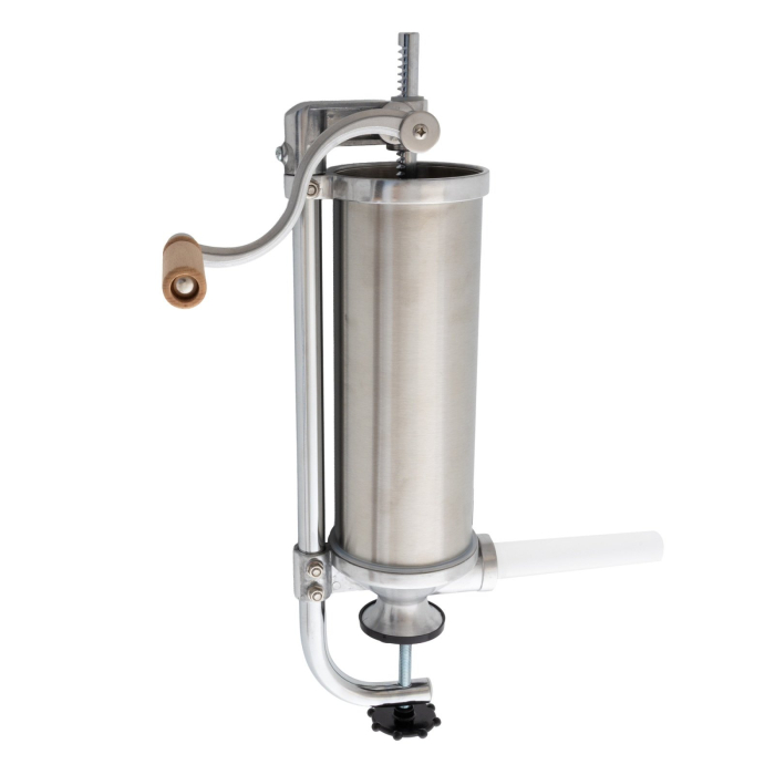 Aparat de făcut cârnați vertical Elefant KY-2005C – 3 kg, inox alimentar, prindere pe masă, 4 pâlnii incluse [2]