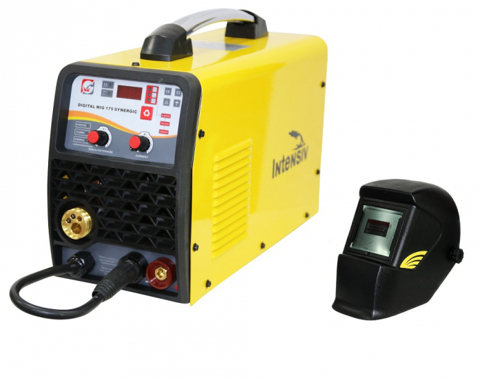 53221 Aparat de sudura Intensiv MIG/MMA DIGITAL MIG 175 SYNERGIC + Masca sudura de cap DIN 11 [1]