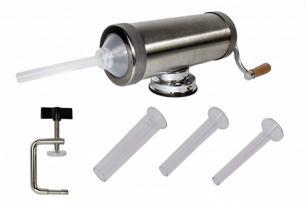 Aparat umplut carnati cu ventuza Elefant KY-2005S , inox alimentar, 3 palnii, 2.5Kg [2]