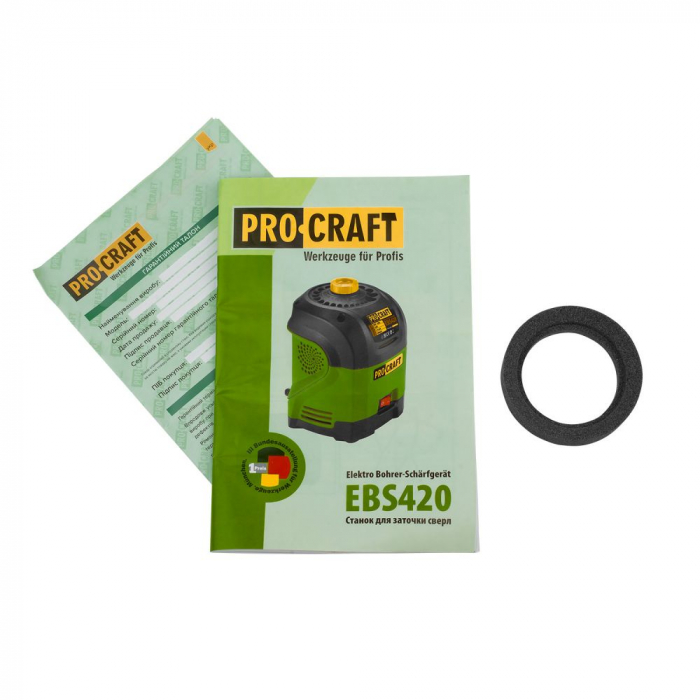 Ascutitor burghiu Procraft EBS420, 95 W, 1600 rotatii, grosime burghiu 3-12 mm, disc 75 mm, profesional [6]