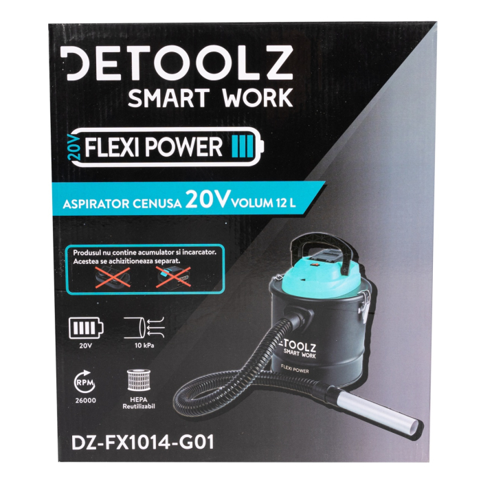 Aspirator cenusa 20V, volum 12L [5]