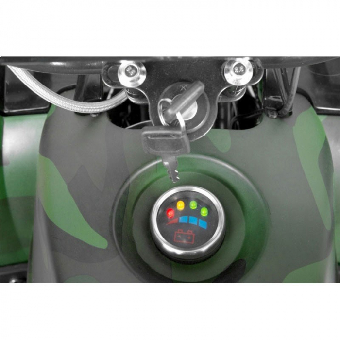 ATV electric Hecht 56150 army 1200 w autonomie 60 km capacitate 120 kg camuflaj [15]