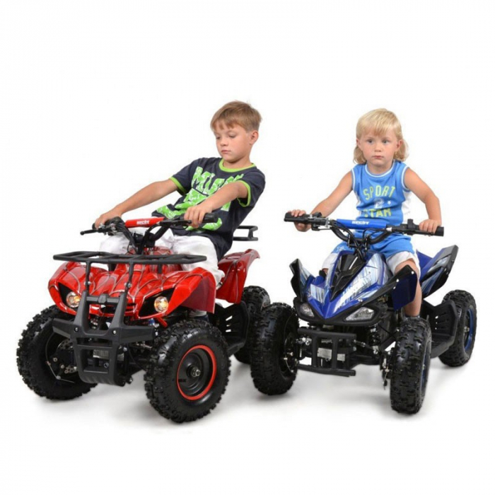 ATV electric pentru copii Hecht 56800 800 w 20 km h capacitate 60 kg display digital rosu [4]