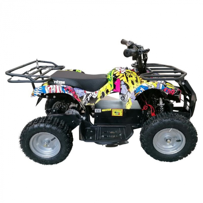 ATV electric pentru copii Hecht 56800 comic 800 w 20 km h capacitate 60 kg display digital [2]