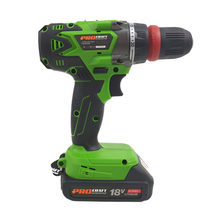 Autofiletanta Procraft Industrial PA18Li DFR Extra, 18V, 2 Ah, 350-1200 rotatii + Prelungitor flexibil [10]