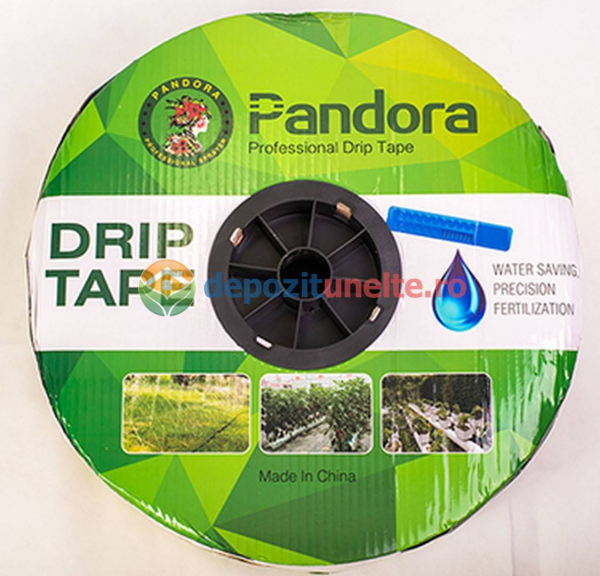 Banda picurare 1000 metri, 0.16mm, 6mil, 3 litri/ora, 10cm, Pandora, GF-1003 [4]