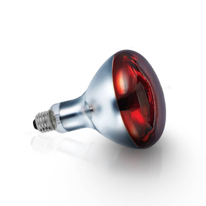 Bec infraroșu 200W cu vârf roșu închis – căldură instantanee pentru pui și animale tinere, eficiență termică peste 90%, compatibil cu lămpi E27 [2]