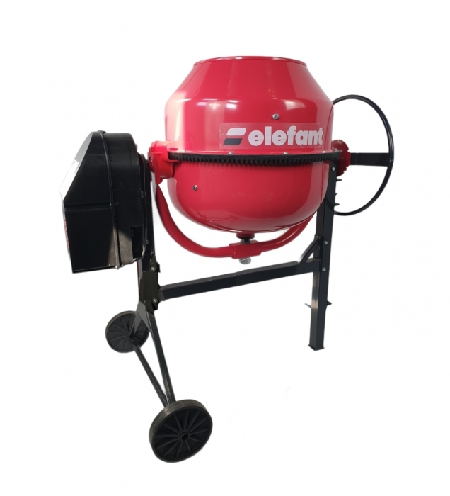 Betoniera Elefant BRS-130, 800W, 130L, coroana din fonta, transmisie curea [3]