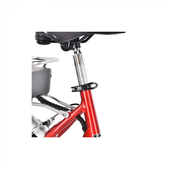 Bicicleta electrica Hecht prime red cu sasiu din aluminiu schimbator shimano acumulator 36 v [3]