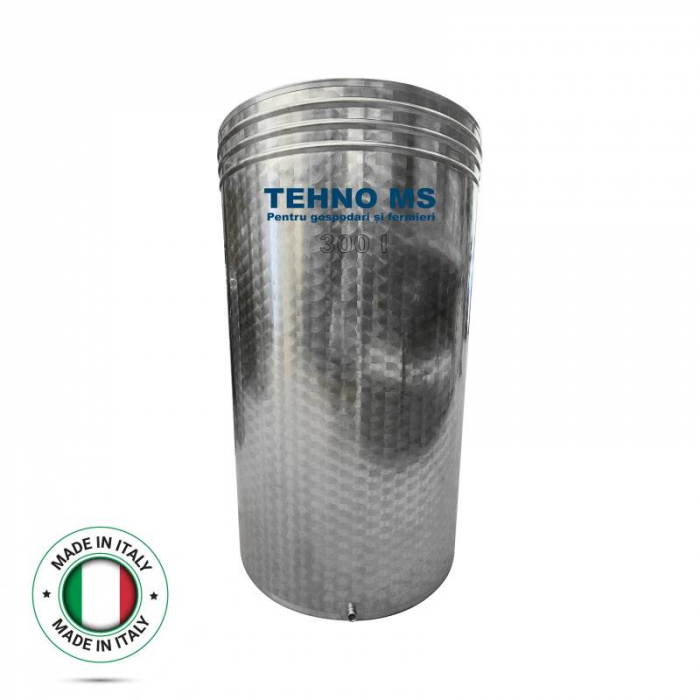 Butoi inox 300L cu capac flotant, supapă și pompă [1]