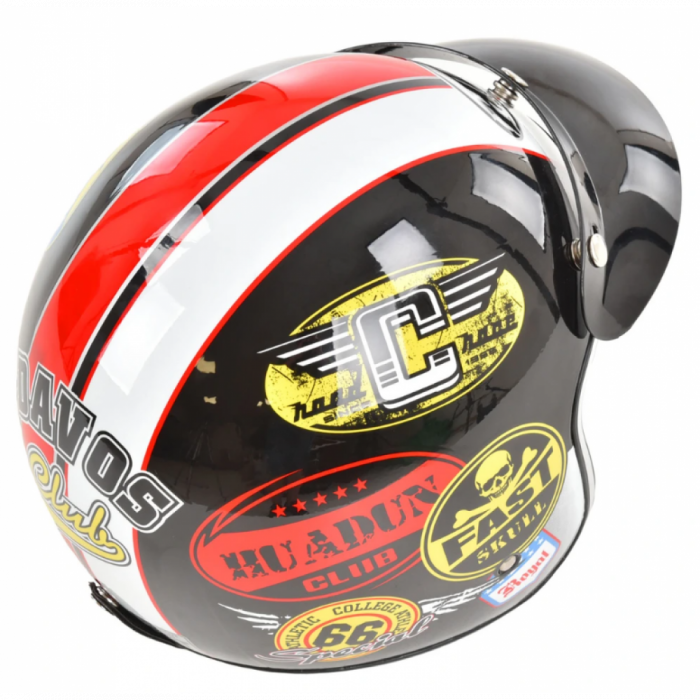Casca moto scuter HECHT 52588 XS, material ABS, marime XS, 53-54 cm, captuseala detasabila/lavabila [2]