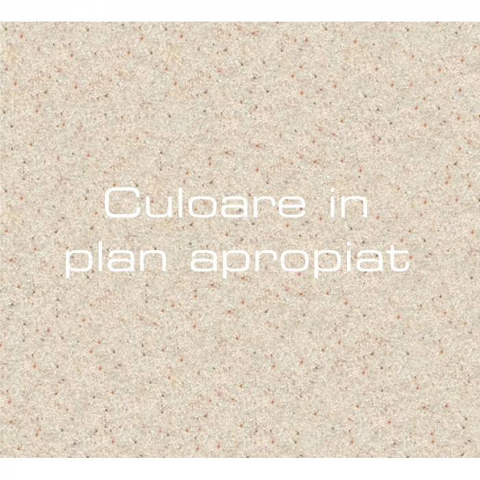 Chiuveta bucatarie compozit dreptunghiulara EcoStone ES-23-328, 2 cuve, bej, sifon inclus, marmura, 775 mm x 495 mm [2]