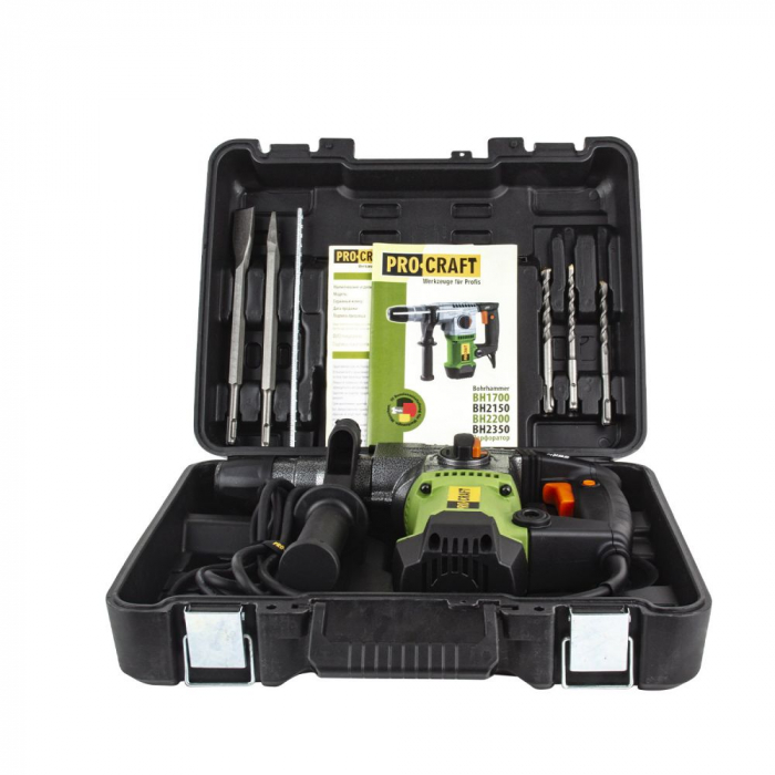 Ciocan Rotopercutor Procraft BH1700, 4.0 J, 1700 W, 820 rpm, 3800 bpm, SDS+ [9]