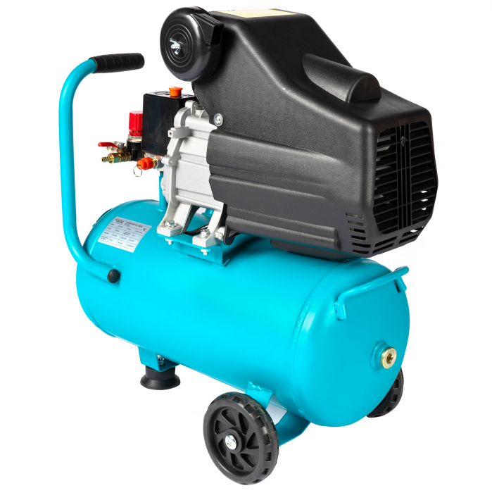 Compresor Detoolz 24L cu ulei, 1500 W, debit 160L/min, 8 bar, 2 prize de aer [6]