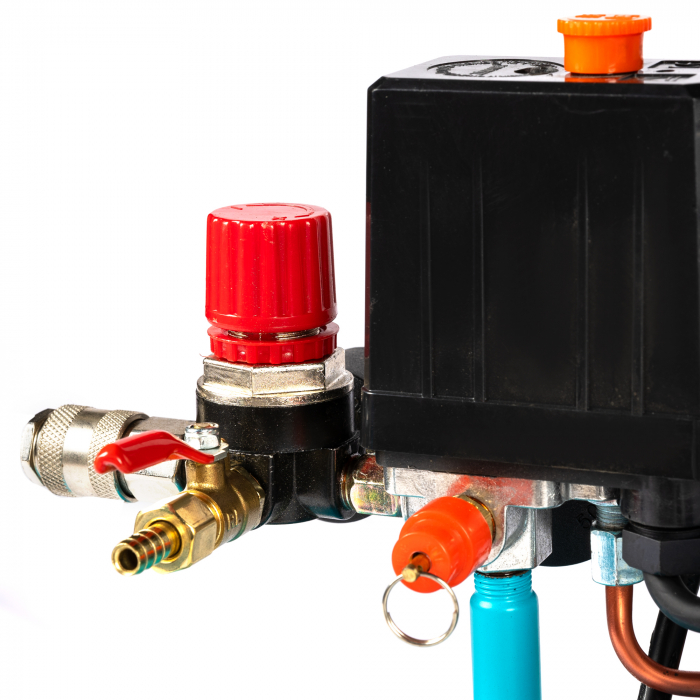 Compresor Detoolz 24L cu ulei, 1500 W, debit 160L/min, 8 bar, 2 prize de aer [4]