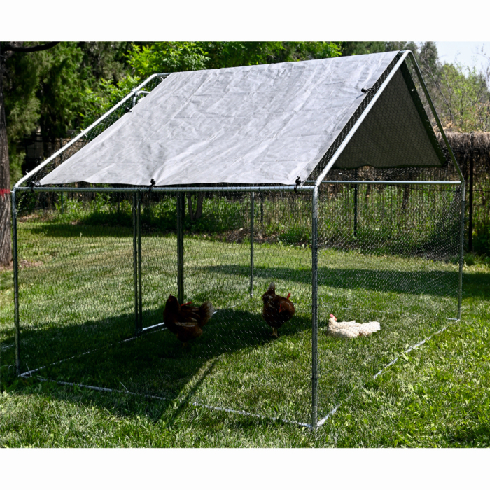 Cotet / tarc pentru pasari MESTERINO TOOLS MTGC-011, 3 x 2 x 1.95 m, otel galvanizat [4]