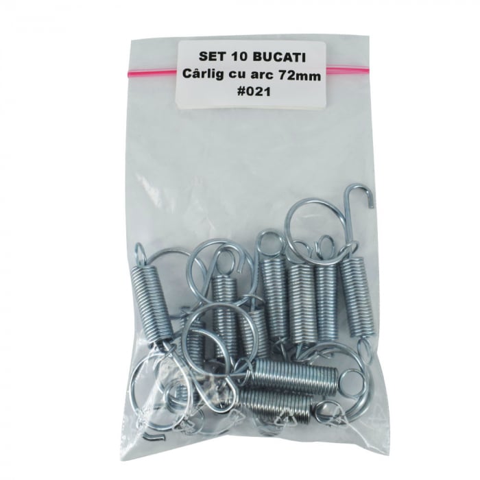 Cârlig cu arc 72mm set 10 bucati [10]