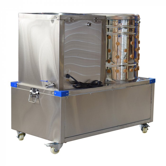 Deplumator electric cu oparitor pentru oparit si penit pasari . Putere motor 1500W / Putere rezistenta fierbator 1800W [5]