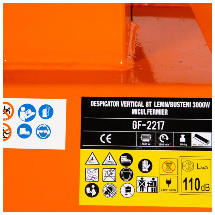 Despicator vertical 8T lemn/busteni 3000W [4]