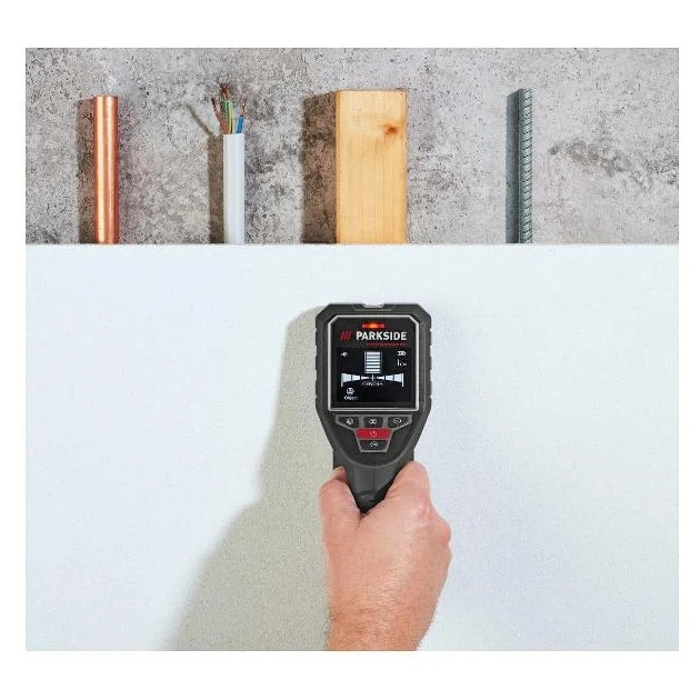 PARKSIDE PERFORMANCE PPOG 120 A1 Multidetector Pereți – Metal, Cabluri, Lemn [2]