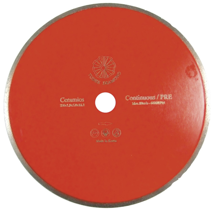 Disc diamantat Tudee debitare ceramica, premium, 230x22.2x5x1.9mm [1]