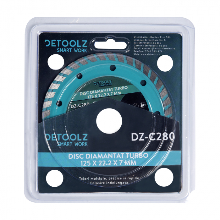 DZ-C280 Disc diamantat turbo 125x22.2x7mm [3]