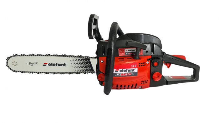 Drujba pe benzina ELEFANT CS5800B, 5.5CP, 3400rpm, 2 lame 2 lanturi, 38/45 cm [2]