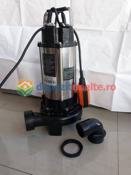 Pompa apa submersibila pentru ape uzate WQD1500DF 1500W cu tocator Deetoolz DZ-P107 [9]