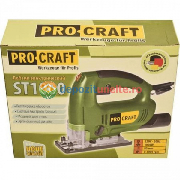 Ferastrau pendular ProCraft ST 1000W, 80mm, 45gr [5]
