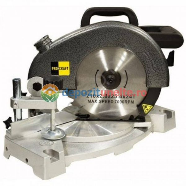 Fierastrau circular cu suport Procraft PGS2100, diametru disc 210 MM, 220 V, 2100W [2]