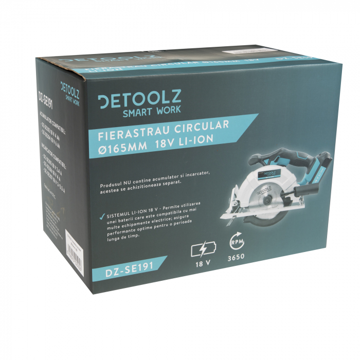 DZ-SE191 Fierastrau circular Ø165mm 18V [7]