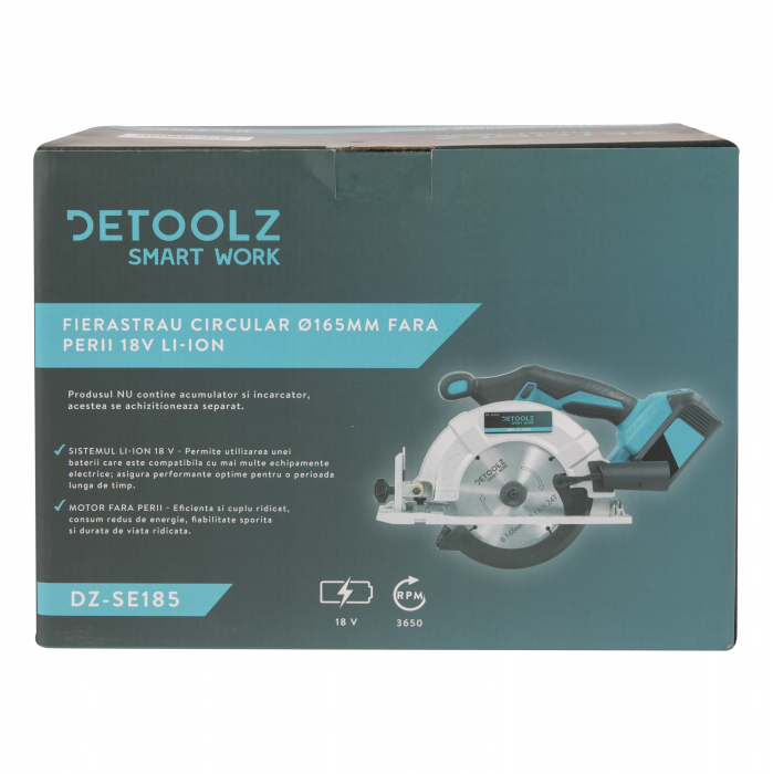 DZ-SE185 Fierastrau circular Ø165mm 18V fara perii [4]